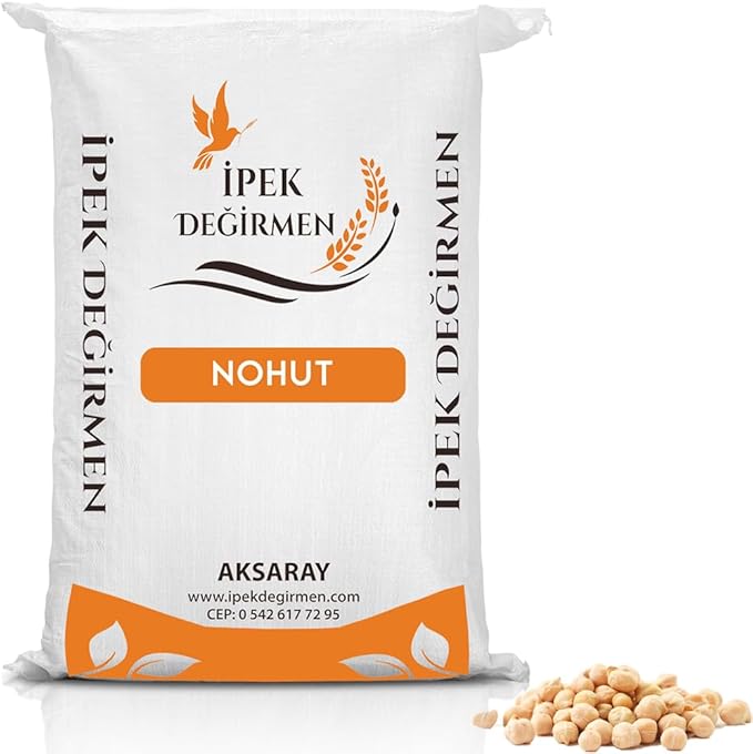 İpek Değirmen Koçbaşı İri Kabak Nohut Glutensiz Yemeklik Nohut 10 KG
